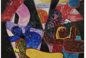 Figürliche, vielfarbige Abstraktion, 1963